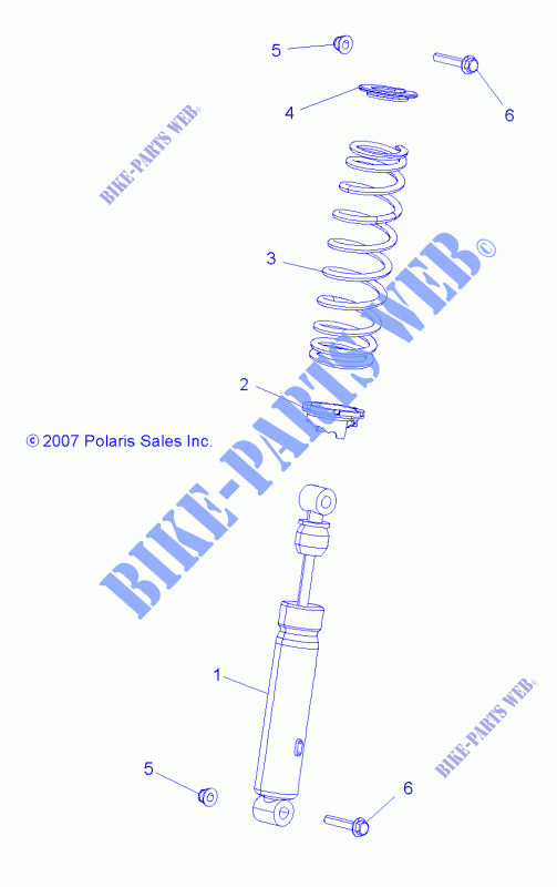 FRONT SHOCK   A15SXE95HK (49ATVSHOCKFRT7043168) for Polaris SPORTSMAN 1000 MD 2015
