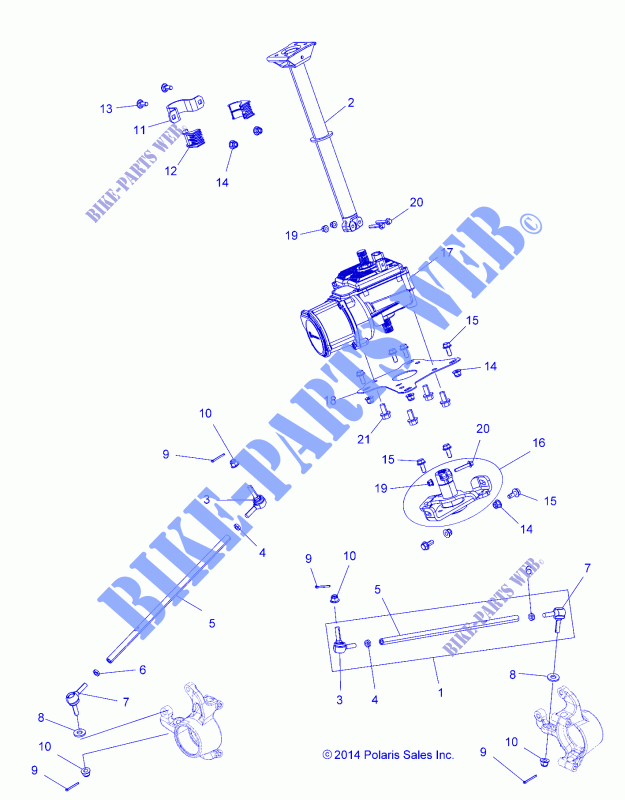 STEERING POST   ASM.   A15SXE95HK (49ATVSTEERING15850) for Polaris SPORTSMAN 1000 MD 2015