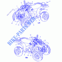 DECALS TRAIL BOSS W97AA25C (4940574057A008) for Polaris TRAIL BOSS 1997