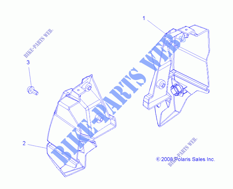 REAR BUMPER   A15SXE95AC/AK/AW/L95AM (49ATVBUMPERRR09SPXP550) for Polaris SPORTSMAN XP 1000 2015