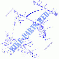 STEERING/A ARM TRAIL BOSS W968527 (4935883588B006) for Polaris TRAIL BOSS 1996
