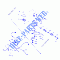 CONTROLS   MASTER CYLINDER/BRAKE LINE SPORTSMAN 4X4 W958040 (4930403040B010) for Polaris SPORTSMAN 4X4 1995