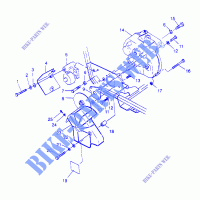 GEARCASE   BRAKE MOUNTING TRAIL BLAZER W957221 (4930363036B013) for Polaris TRAIL BLAZER 1995