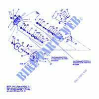 GEARCASE ASSEMBLY TRAIL BLAZER W957221 (4930363036C005) for Polaris TRAIL BLAZER 1995