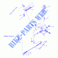 SHIFT LINKAGE ASSEMBLY TRAIL BLAZER W957221 (4930363036C001) for Polaris TRAIL BLAZER 1995