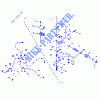 CONTROLS   MASTER CYLINDER/BRAKE LINE TRAIL BOSS W958527 (4930323032B008) for Polaris TRAIL BOSS 250 1995