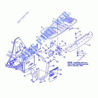 FRONT RACK   BUMPER MOUNTING XPLORER 4X4 W959140 (4930223022A009) for Polaris XPLORER 1995