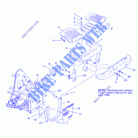 FRONT RACK   BUMPER MOUNTING XPLORER 4X4 W959140 (4930223022A010) for Polaris XPLORER 1995