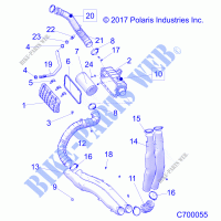 ENGINE, AIR INLET SYSTEM   R21RRZ99A9/AC/AP/AW/B9/BC/BP/BW (C700055) for Polaris RANGER XP 1000 NORTHSTAR ULTIMATE AUDIO PACKAGE 2021