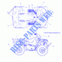 DECALS   A15SEE57HJ/HA (49ATVDECALSS15570MD) for Polaris SPORTSMAN 570 EFI EPS MD 2015