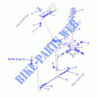 SHIFT LINKAGE ASSEMBLY TRAIL BLAZER W947221 (4926832683B014) for Polaris TRAIL BLAZER 1994