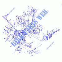 ENGINE MOUNTING SPORTSMAN 4X4 / W938039 (4926382638004A) for Polaris SPORTSMAN 4X4 1993