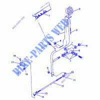 SHIFT LINKAGE ASSEMBLY TRAIL BOSS W938527 (4924072407024A) for Polaris TRAIL BOSS 1993