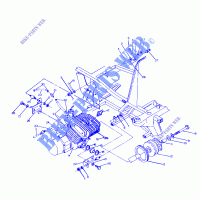 ENGINE MOUNTING 250 6X6 / W928727 (4922842284006A) for Polaris BIG BOSS 6X6 1992