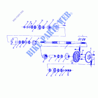 MIDDLE DRIVE ASSEMBLY ASSEMBLY  6X6 UPDATED 2 91 (4919811981027A) for Polaris BIG BOSS 6X6 1991