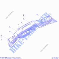 BODY, REAR BUMPER   A22SXE85A9/AF/AX (C101453) for Polaris SPORTSMAN 850 2022