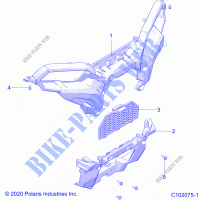 BODY, FRONT BUMPER   A22SLZ95AK (C102075 1) for Polaris SPORTSMAN XP 1000 2022
