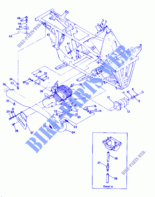 ENGINE   MUFFLER MTG. 250 4X4   UPDATE (4919791979005A) for Polaris TRAIL BOSS 4X4 1991