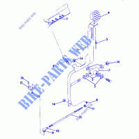 SHIFT LINKAGE ASSEMBLY UPDATED 5/90 (4917731773038A) for Polaris TRAIL BOSS 4X4 1990
