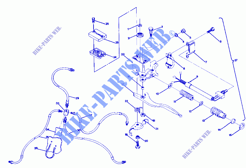 Control Assembly, L.H. (4916361636014A) for Polaris BIG BOSS 4X6 1989