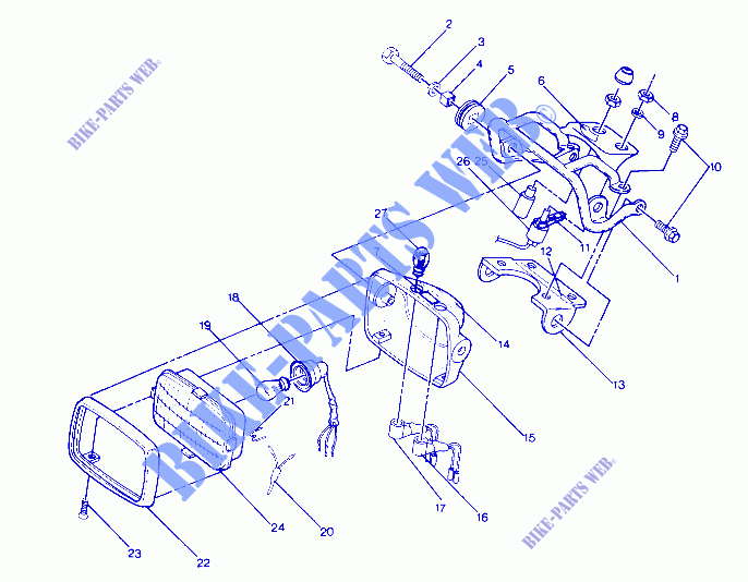 HEADLIGHT ASSEMBLY (4913511351007A) for Polaris TRAIL BOSS 4X4 1987