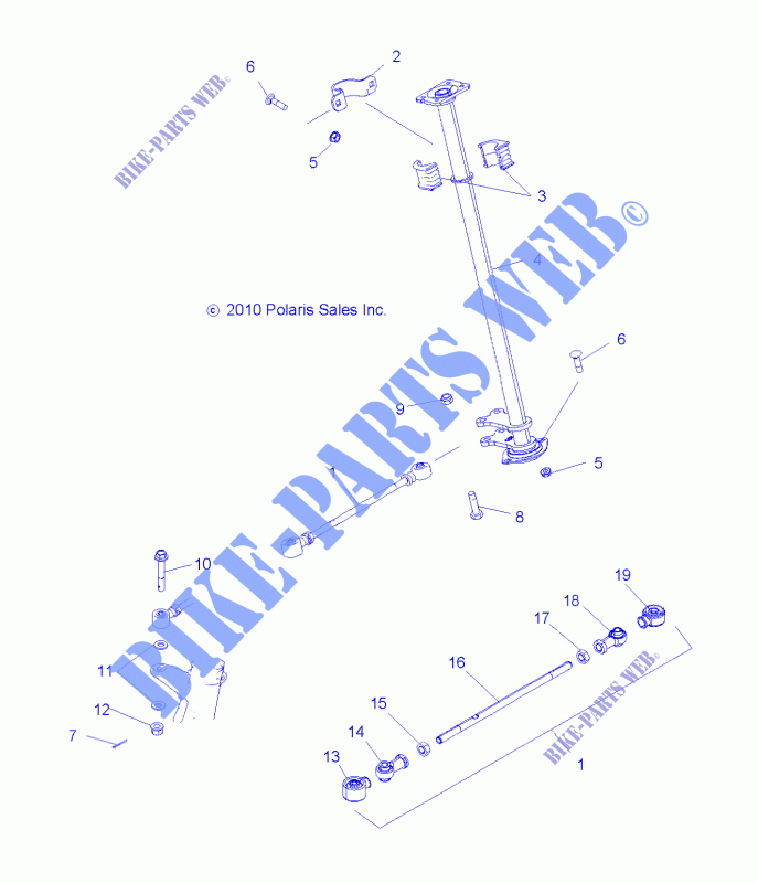 STEERING POST     A15SEH57AD (49ATVSTEERING11SP500) for Polaris SPORTSMAN 570 HD 2015