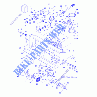SNOW BLOWER MAIN FRAME   D163PD1AJ/B4 BLWR (49BRUTUSFRAME6757) for Polaris ANGLE BROOM FRONT MOUNT 2016