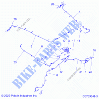 BRAKES, BRAKE LINES   Z22RME2KAG/BG/K2KAN/BN (C0703048 3) for Polaris RZR PRO R 4 SPORT 2022      