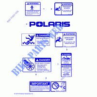 SNOW BLOWER DECALSSS   D151M/2MPD1AJ BLWR (49BRUTUSDECALSS14BLWR) for Polaris BRUTUS 2015