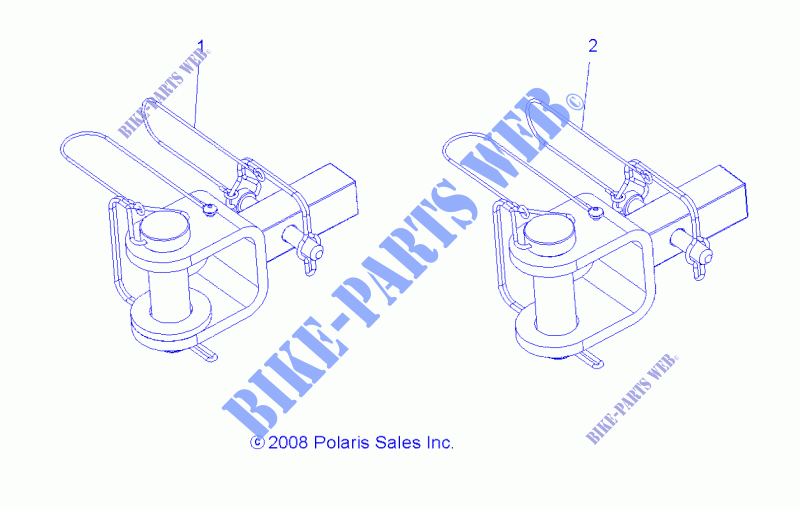 HITCH   A15SHS57CS (49ATVSPEEDHITCH09SP500TR) for Polaris SPORTSMAN 570 SP EPS TRACTOR 2015