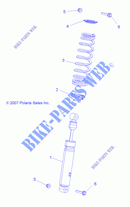 FRONT SHOCK   A15SXE85AS/AM/A85AA/AC/AJ (49ATVSHOCKFRT7043168) for Polaris SPORTSMAN 850 SP 2015