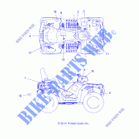 DECALS   A15SYE85HS (49ATVDECALSS1585TRMD) for Polaris SPORTSMAN 850 TOURING SP MD 2015