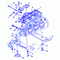 ENGINE MOUNTING   B984690 (4945114511B002) for Polaris SLTX  1998