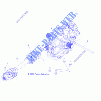 DRIVE TRAIN, MID GEARCASE MOUNTING   R16RAA76AA/AJ (49RGRGEARCASEMTGMID106X6) for Polaris RANGER 800 6X6 2016