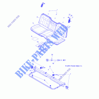 SEAT AND BASE   R16RAA76AA/AJ (49RGRSEAT146X6) for Polaris RANGER 800 6X6 2016