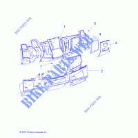 GLOVE BOX   R15RUAD1AA (49RGRGLOVEBOX151KDSL) for Polaris RANGER CREW 1000 DIESEL 2015