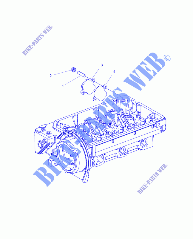 ENGINE, FUEL PUMP FITTING COVER   R15RTAD1FA (49RGRFUELCVR15DSL) for Polaris RANGER 1000 DIESEL EU 2015