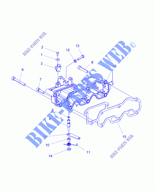 ENGINE, INLET MANIFOLD AND THROTTLE   CONTROL   R15RTAD1FA (49RGRINLETMFLD15DSL) for Polaris RANGER 1000 DIESEL EU 2015