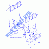 SEAT   R15RUA87AA/BA/ZAC/BC ALL OPTIONS (49RGRSEAT15CREW1) for Polaris RANGER CREW 900 ALL OPTIONS 2015