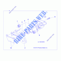 BARKE FRONT BRAKE CALIPER   R15RMA32AA/AJ (49RGRCALIPER14570) for Polaris RANGER ETX 2015