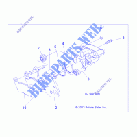BARKE FRONT BRAKE CALIPER   R15RMA57AA/AR/AZ/AC/LA/H57AR (49RGRCALIPER14570) for Polaris RANGER 570 2015