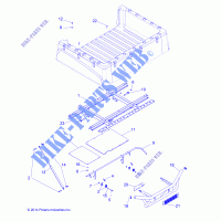 BED BOX MOUNTING   R15RMA57AA/AR/AZ/AC/LA/H57AR (49RGRBOXMOUNTING15570) for Polaris RANGER 570 2015