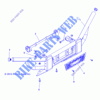 CHASSIS, FRONT BUMPER   R141D9JDA/2D9JDA (49BRUTUSBUMPERFRT13D) for Polaris RANGER 900 DIESEL HST / DELUXE 2014