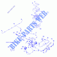 WIRE HARNESS   R141D9JDA (49BRUTUSHARNESS13D) for Polaris RANGER 900 DIESEL HST / DELUXE 2014