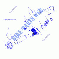 ENGINE, AIR INTAKE SYSTEM   R14RH45AA (49RGRAIR BOX10) for Polaris RANGER 400 4X4 2014