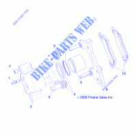 FRONT BRAKE CALIPER   R14RH45AA (49RGRCALIPER10) for Polaris RANGER 400 4X4 2014