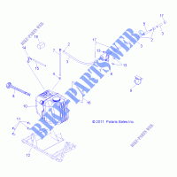 FUEL SYSTEM   R14RH45AA (49RGRFUEL12400) for Polaris RANGER 400 4X4 2014