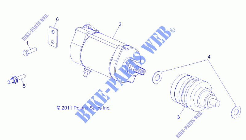 ENGINE, STARTING MOTOR   R14TH76AA/AC/EAS/AAC/ACC/EASC (49RGRSTARTINGMTR12800XP) for Polaris RANGER 800 EFI / EPS LE 2014