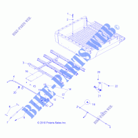 BED BOX MOUNTING   R14HR76AA/AJ (49RGRBOXMOUNTING116X6) for Polaris RANGER 800 6X6 2014