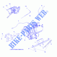 ENGINE, MOUNTING   R14HR76AA/AJ (49RGRENGINEMTG116X6) for Polaris RANGER 800 6X6 2014